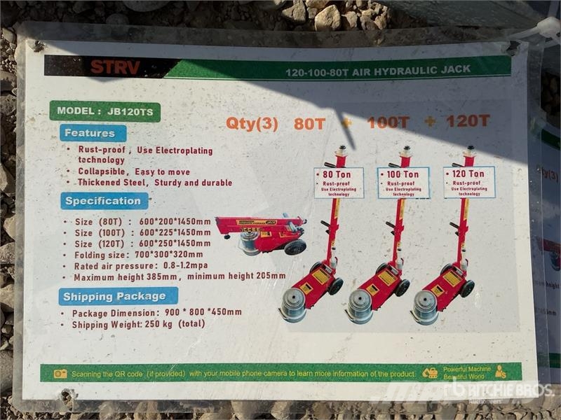 Quantity of (3) STARVOX JB120TS AIR/HYDRAULIC FLO Costruzioni - Altro