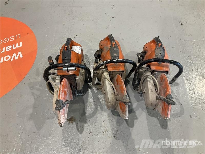 Quantity of (3) Stihl TS480i Cut-Off Saw Other components