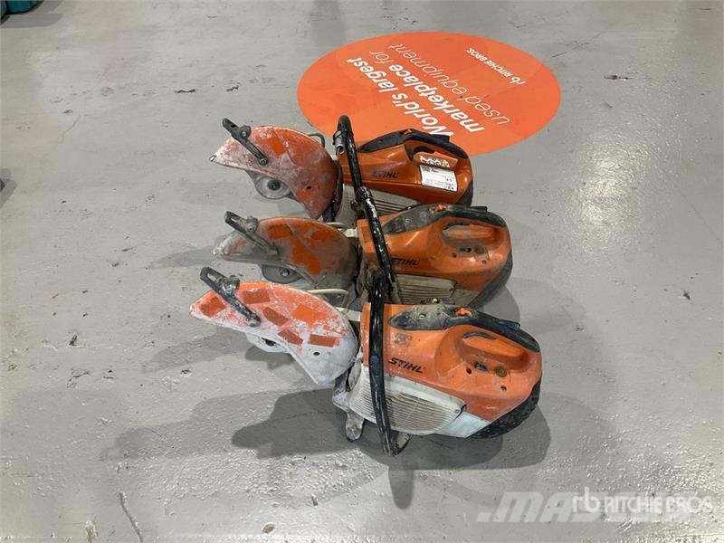 Quantity of (3) Stihl TS480i Cut-Off Saw Other components