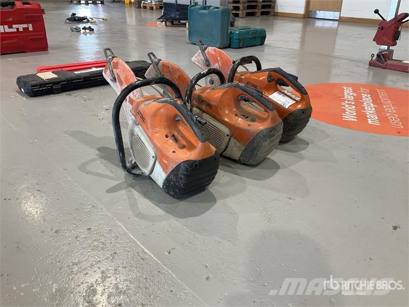 Quantity of (3) Stihl TS480i Cut-Off Saw Other components
