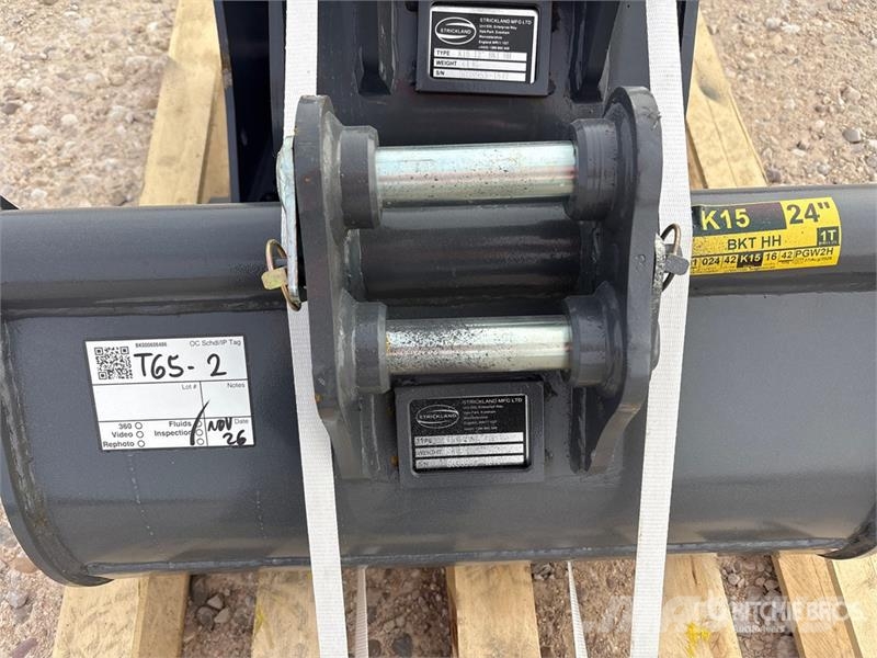  Quantity of (3) Strickland Excavator Bucket - Fits دلاء