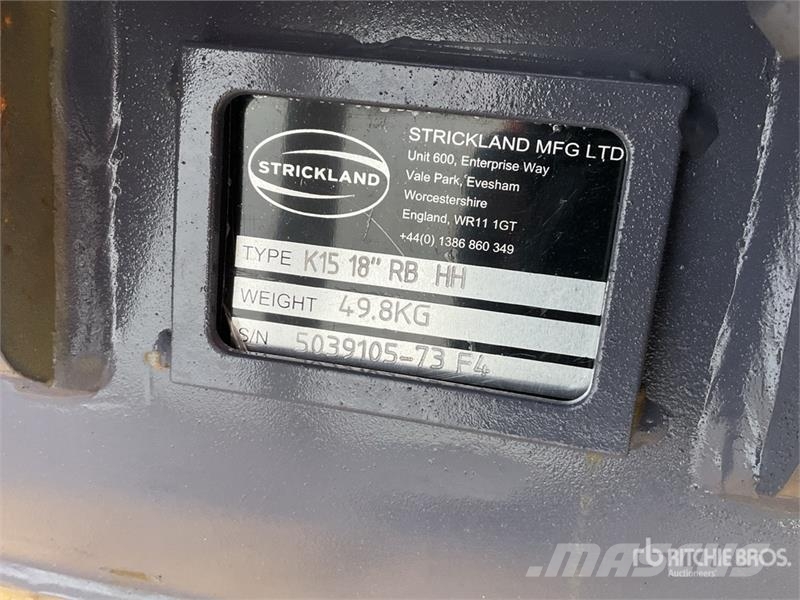 Quantity of (3) Strickland Excavator Bucket - Fits Kašike / Korpe