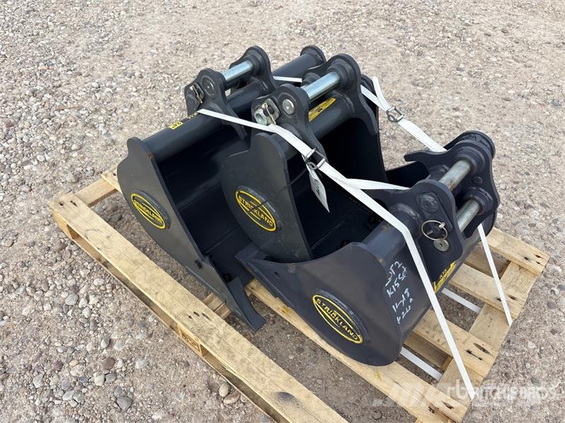  Quantity of (3) Strickland Excavator Bucket - Fits دلاء