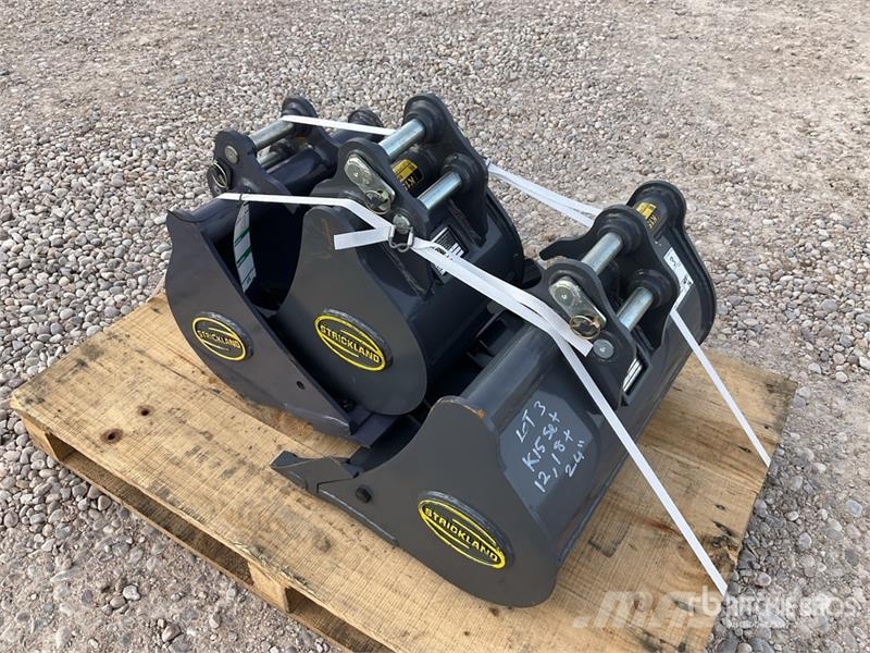 Quantity of (3) Strickland Excavator Bucket - Fits Kašike / Korpe