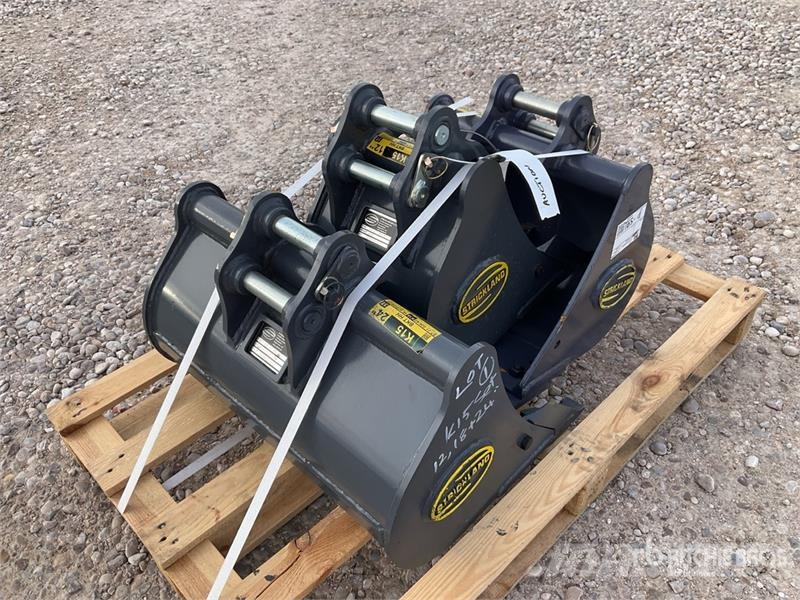Quantity of (3) Strickland Excavator Bucket - Fits دلاء