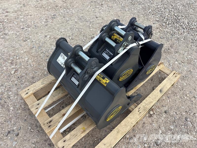  Quantity of (3) Strickland Excavator Bucket - Fits دلاء