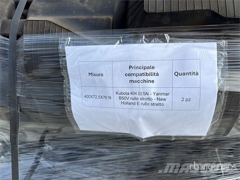 Quantity of (4) 400X72.5X76N Tracks (Unused) Muut