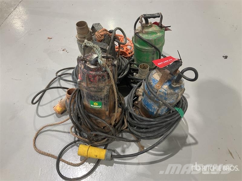 Quantity of (4) Electric Submersible Water Pump Other components