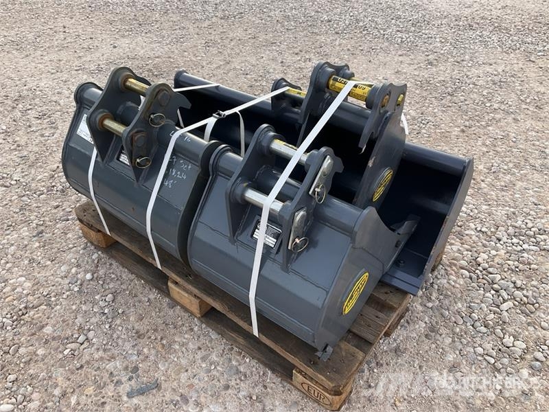  Quantity of (4) Strickland Excavator Bucket - Fits دلاء