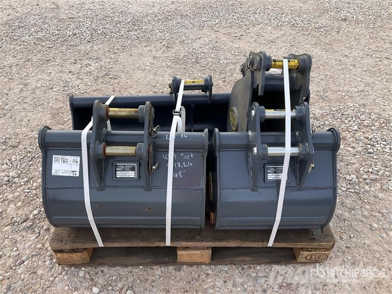  Quantity of (4) Strickland Excavator Bucket - Fits دلاء