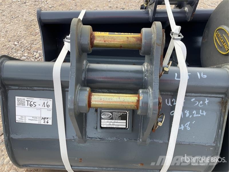  Quantity of (4) Strickland Excavator Bucket - Fits دلاء
