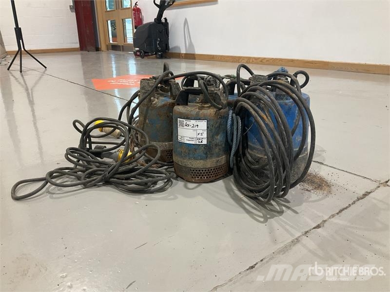 Quantity of (5) Electric Submersible Water Pump Other components