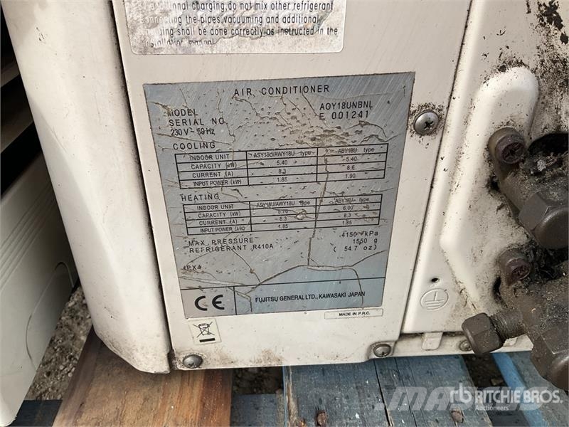 Quantity of (6) Air Conditioner Opvarmnings- og optøningsmaskiner