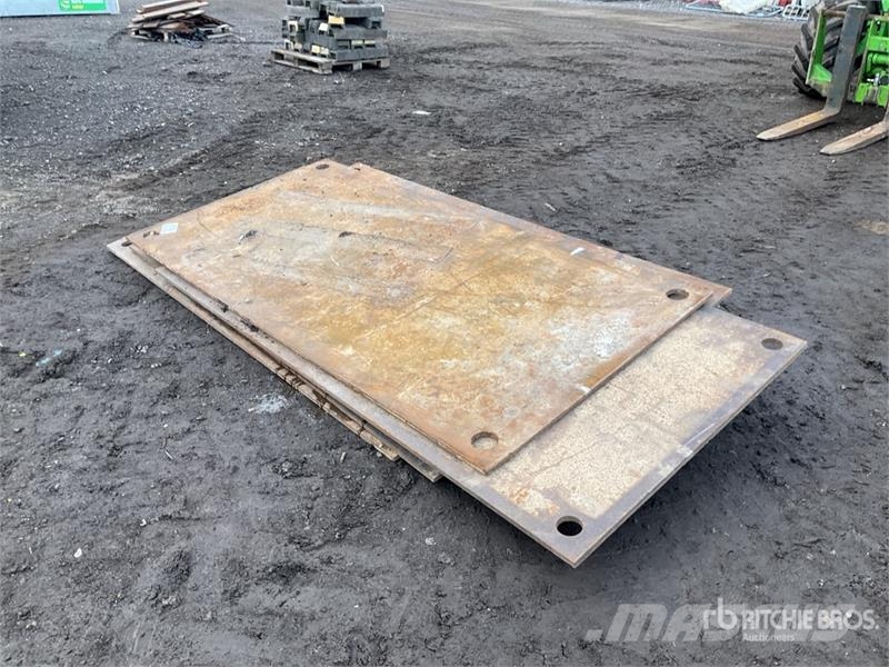 Quantity of (6) Metal Plates Schaber
