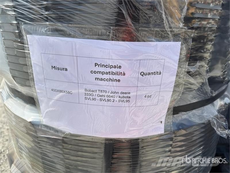 Quantity of (8) 400X86X58 PROFILO C Tracks (Unused Muut