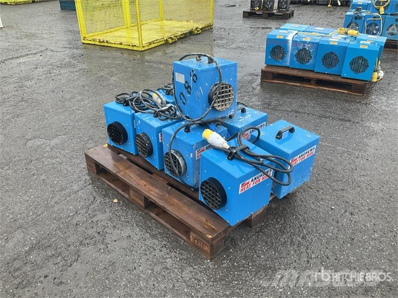  Quantity of (9) Andrew Sykes DE25 Space Heater معدات التسخين والإذابة