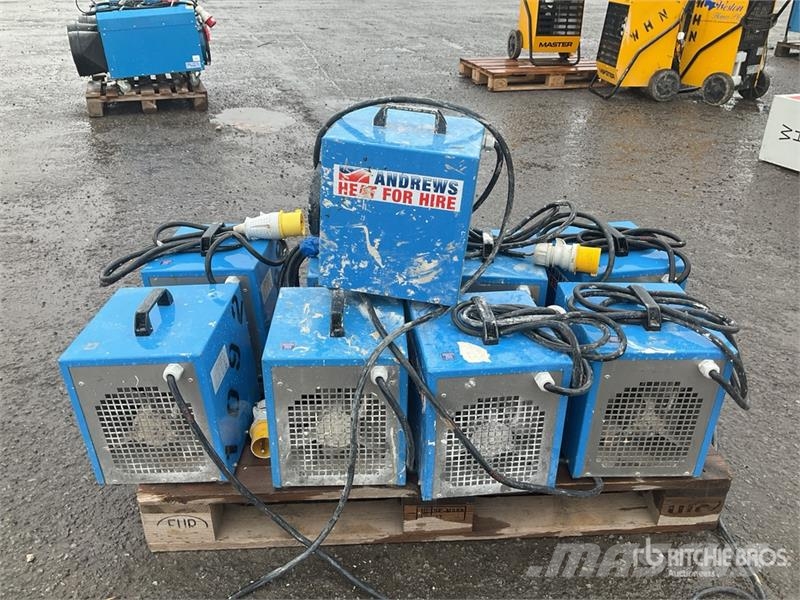  Quantity of (9) Andrew Sykes DE25 Space Heater معدات التسخين والإذابة