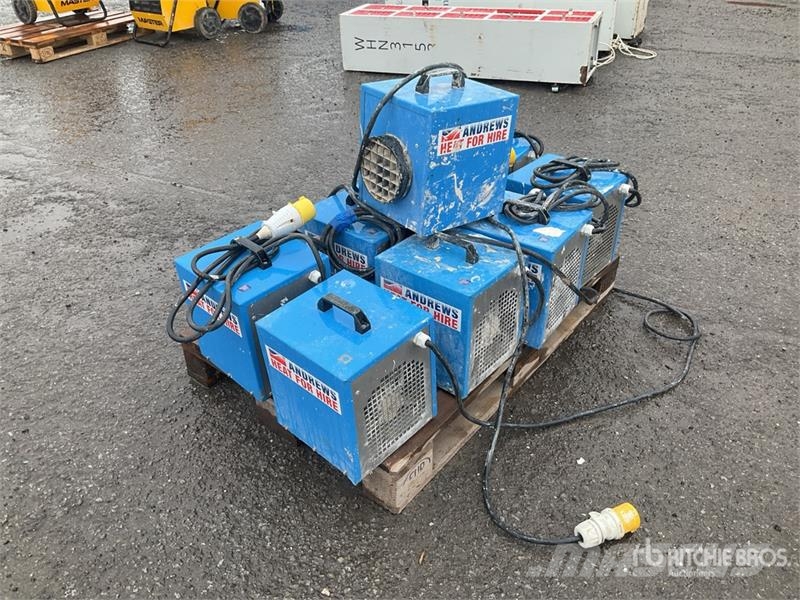  Quantity of (9) Andrew Sykes DE25 Space Heater معدات التسخين والإذابة