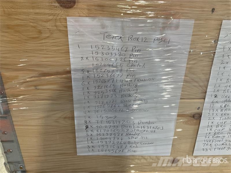  Quantity of Pallet of parts (Unused) مكونات أخرى