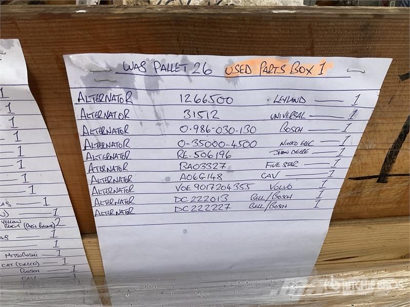 Quantity of Pallet of Misc Parts Other components