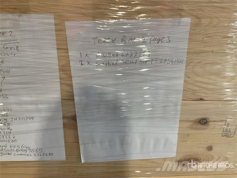  Quantity of Pallet of parts (Unused) مكونات أخرى