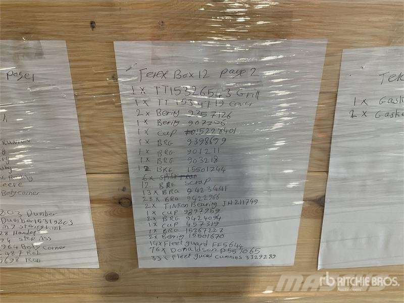  Quantity of Pallet of parts (Unused) مكونات أخرى