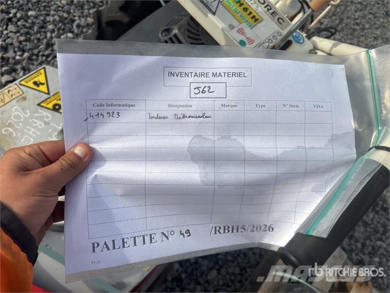Quantity of Rental Equipment Overige componenten