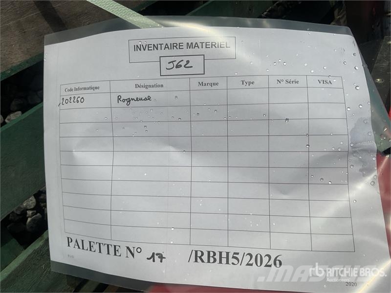  Quantity Of Rental Equipment Andere Zubehörteile