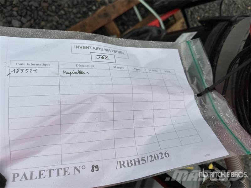  Quantity Of Rental Equipment Overige componenten