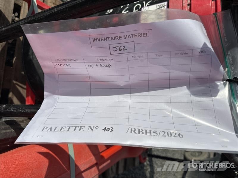  Quantity Of Rental Equipment Overige componenten