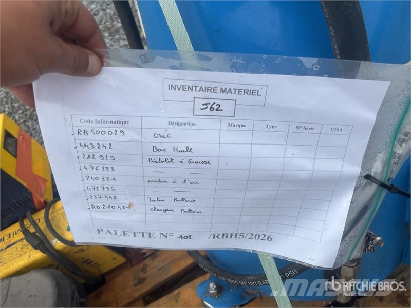  Quantity Of Rental Equipment Andre komponenter