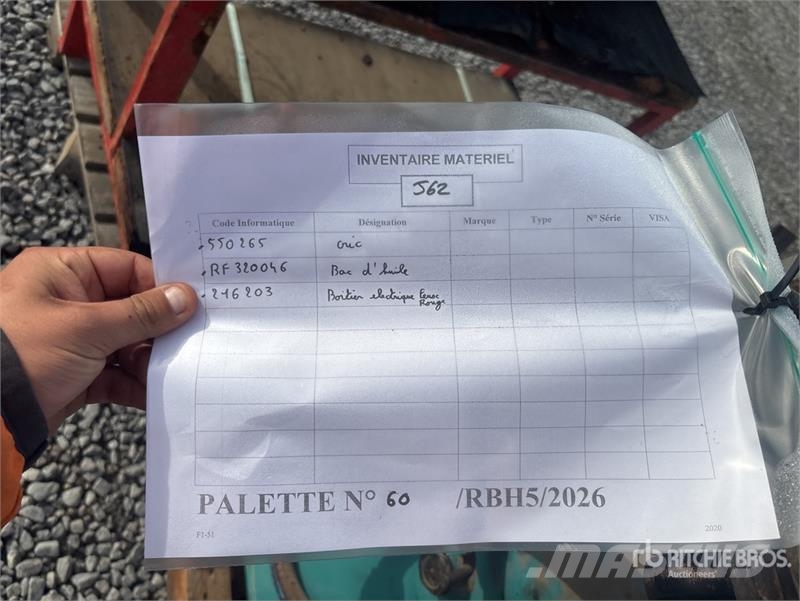  Quantity of Rental Equipment Andere Zubehörteile