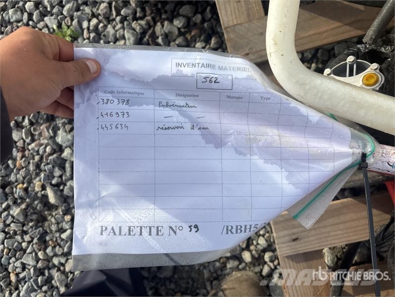  Quantity of Rental Equipment Andere Zubehörteile