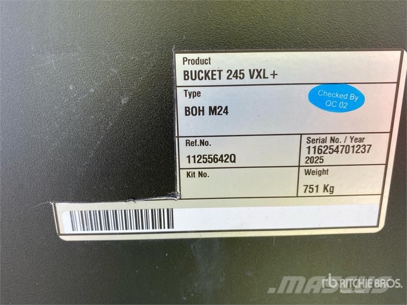 Quicke VXL+ 245 Bucket (Unused) ماكينات زراعية - غير ذلك