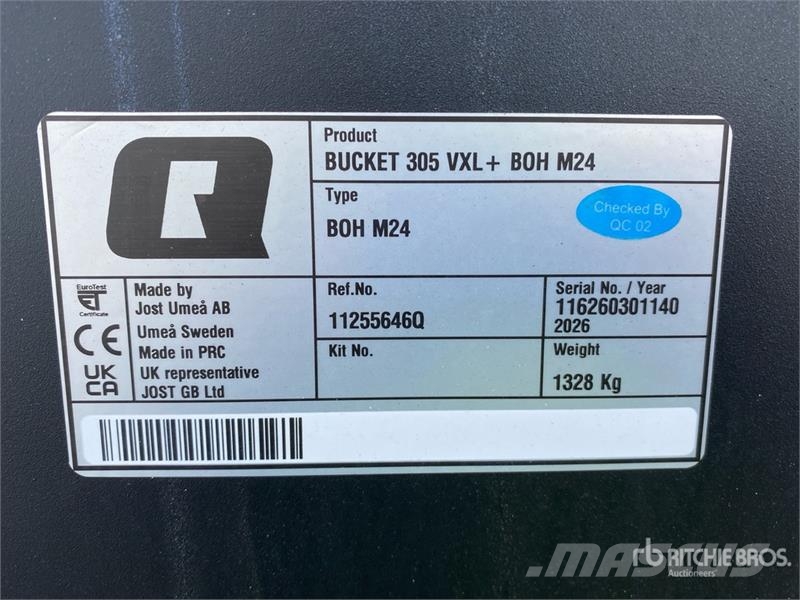Quicke VXL+ 305 Bucket (Unused) Ostale poljoprivredne mašine