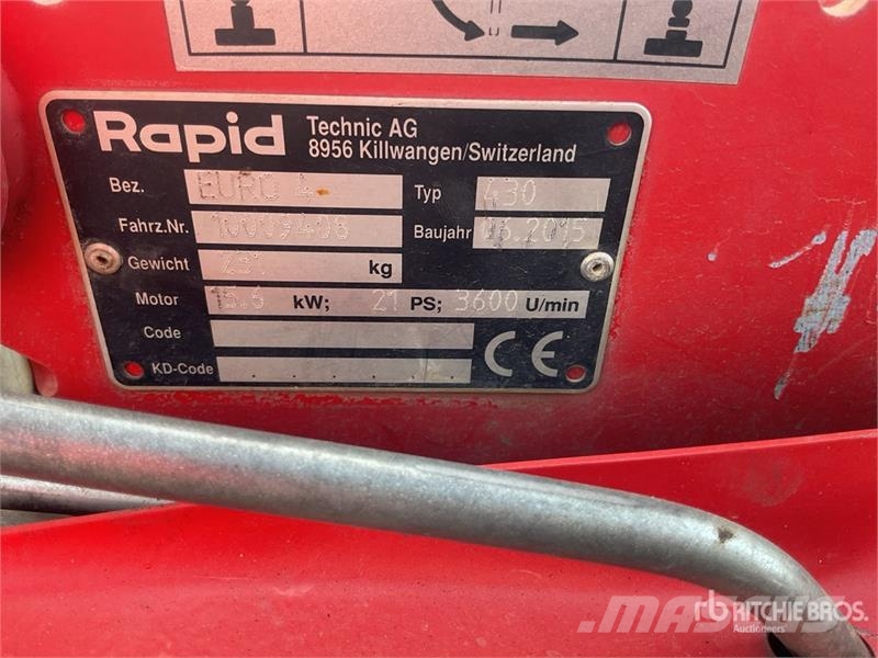 Rapid Euro 4 Quantity Of Rental Equipment Andere Zubehörteile