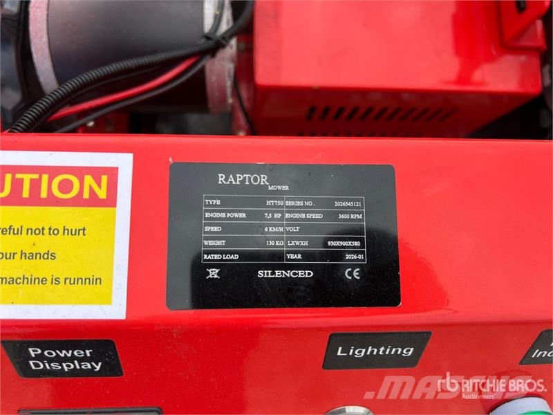 Raptor HT750 Lawn Mower (Unused) ركوب الحشائش