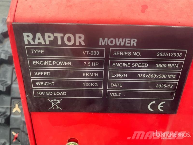 Raptor VT900 Remote Control Lawn Mower Самоходные газонокосилки