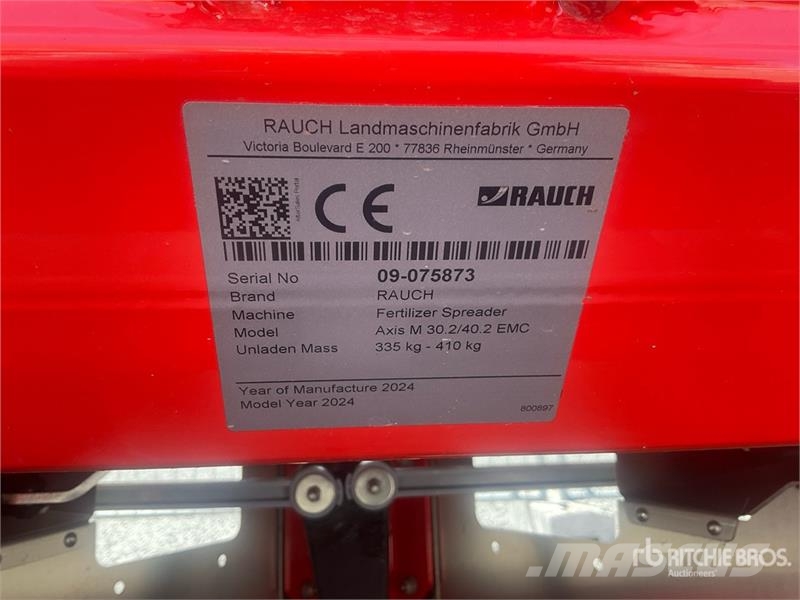 Rauch Axis M 30.2 EMC 1400 L Fertilizer Spreader (Unused Skystų trąšų purkštuvai