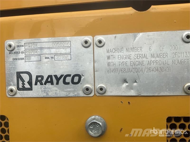 Rayco RG70X 4x4 Walk Beside Stump Grinder Rotacijske brane in multikultivatorji