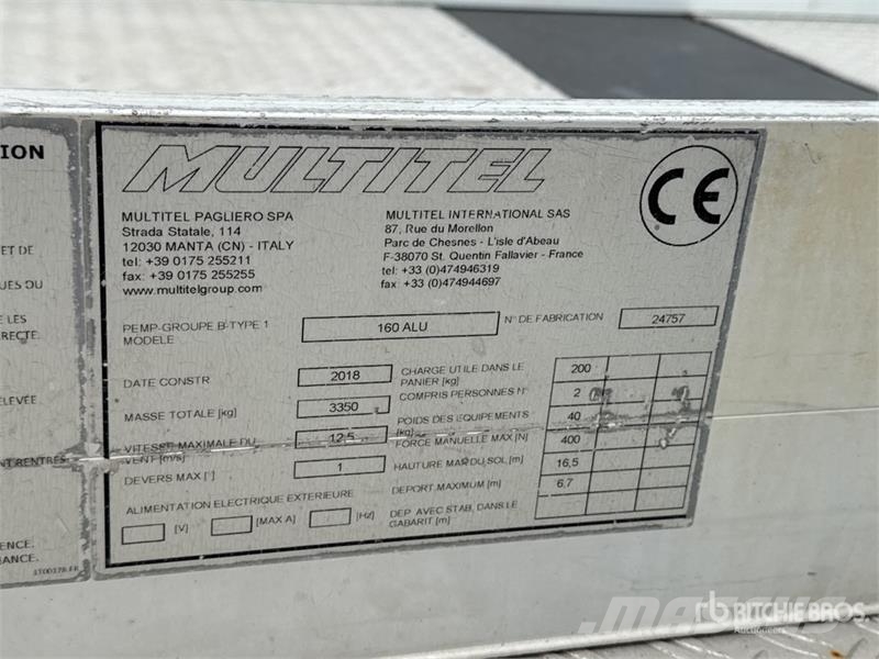 Renault 160Alu 16 m on Renault Maxity DTI130 Camion Nacell Εναέριες πλατφόρμες τοποθετημένες σε φορτηγό
