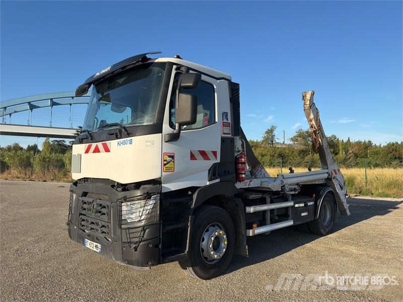 Renault C380 4x2 Camion Amplirol Roll-Off Truck شاحنات لوادر