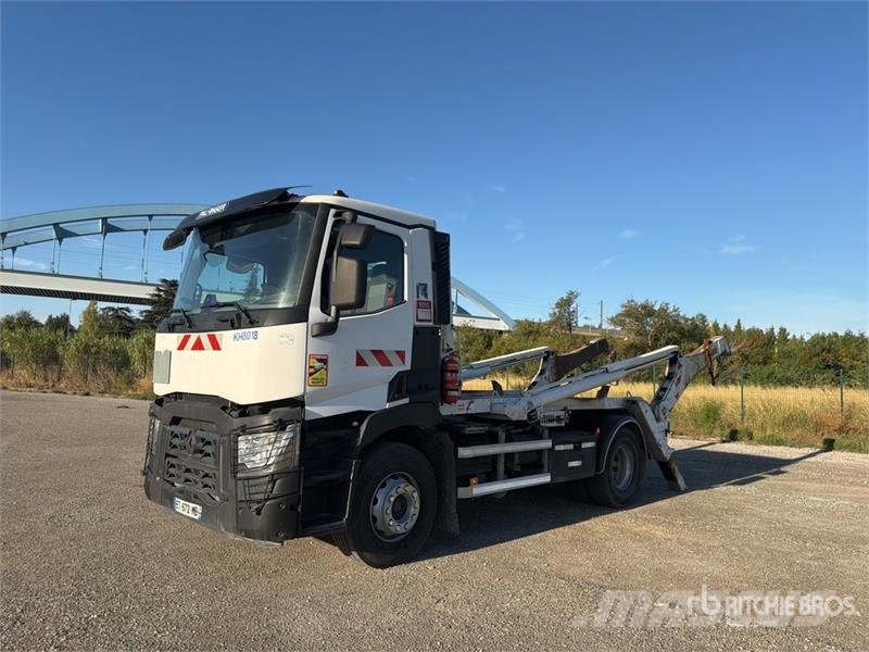 Renault C380 4x2 Camion Amplirol Roll-Off Truck شاحنات لوادر
