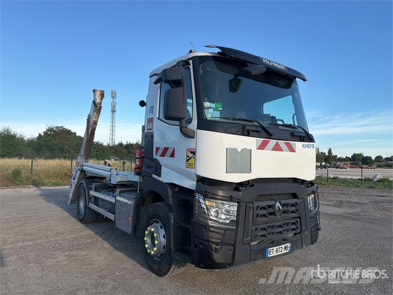 Renault C380 4x2 Camion Amplirol Roll-Off Truck شاحنات لوادر