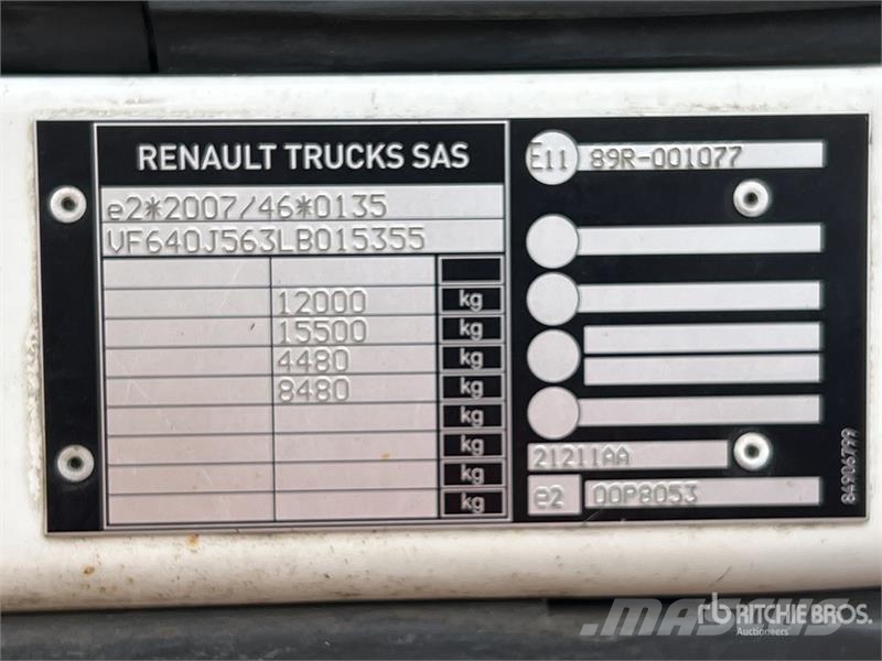 Renault D 210 DTI5 12T 4x2 Camion Frigorifique Refrigerate С температурен контрол