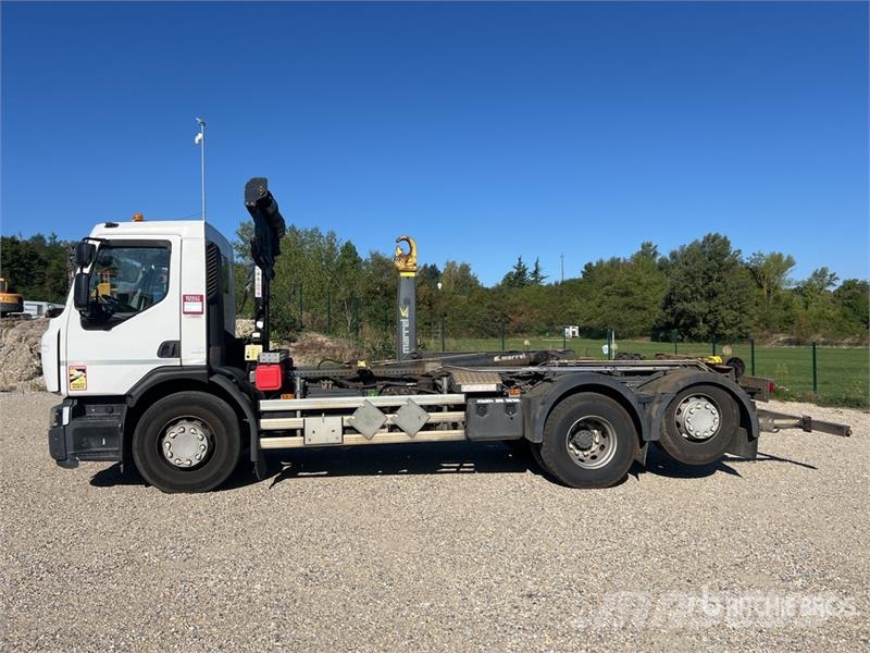 Renault D26.430 6x2 Camion Amplirol Roll-Off Truck Hidraulikus konténerszállító