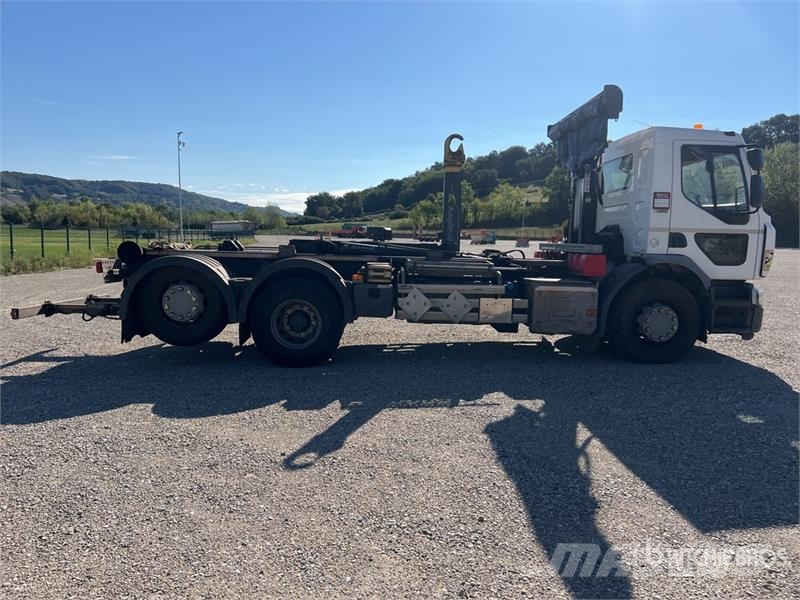 Renault D26.430 6x2 Camion Amplirol Roll-Off Truck Hidraulikus konténerszállító