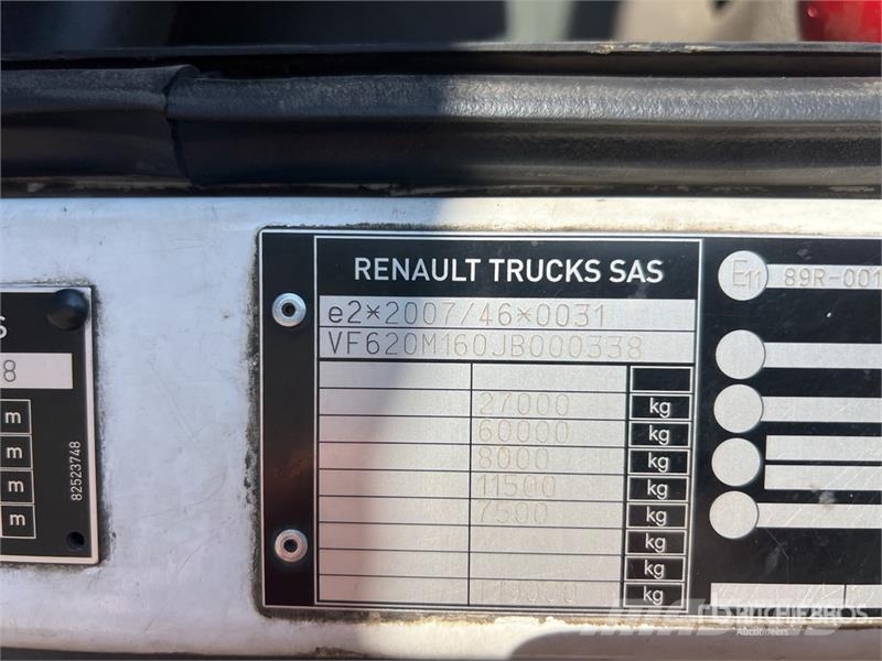 Renault D26.430 6x2 Camion Amplirol Roll-Off Truck Hidraulikus konténerszállító