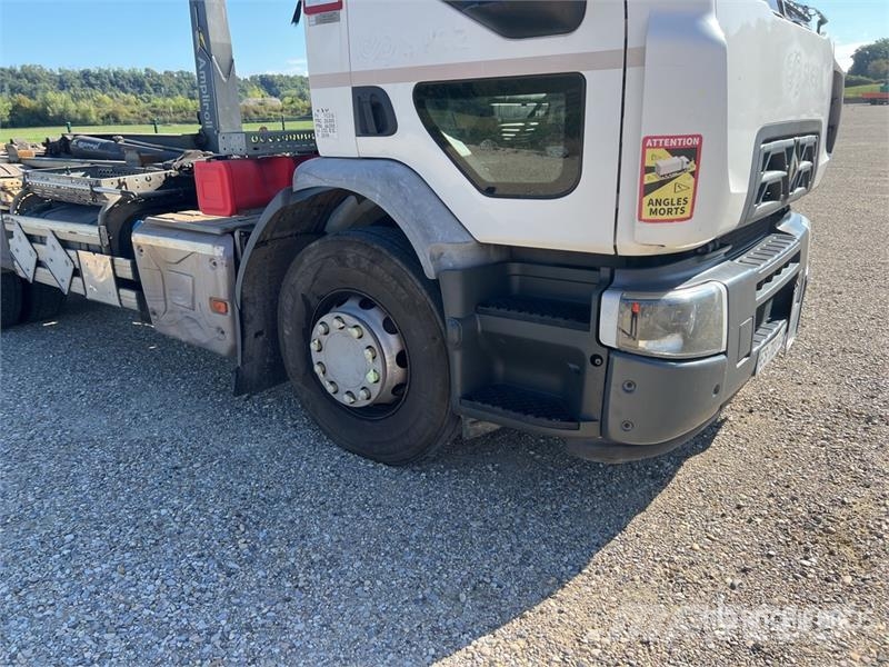Renault D26.430 6x2 Camion Amplirol Roll-Off Truck Hidraulikus konténerszállító