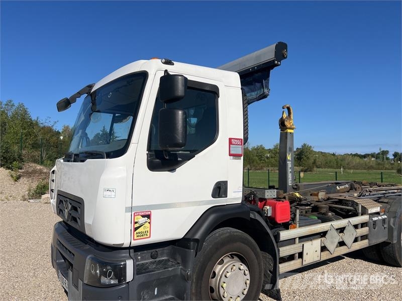 Renault D26.430 6x2 Camion Amplirol Roll-Off Truck Hidraulikus konténerszállító